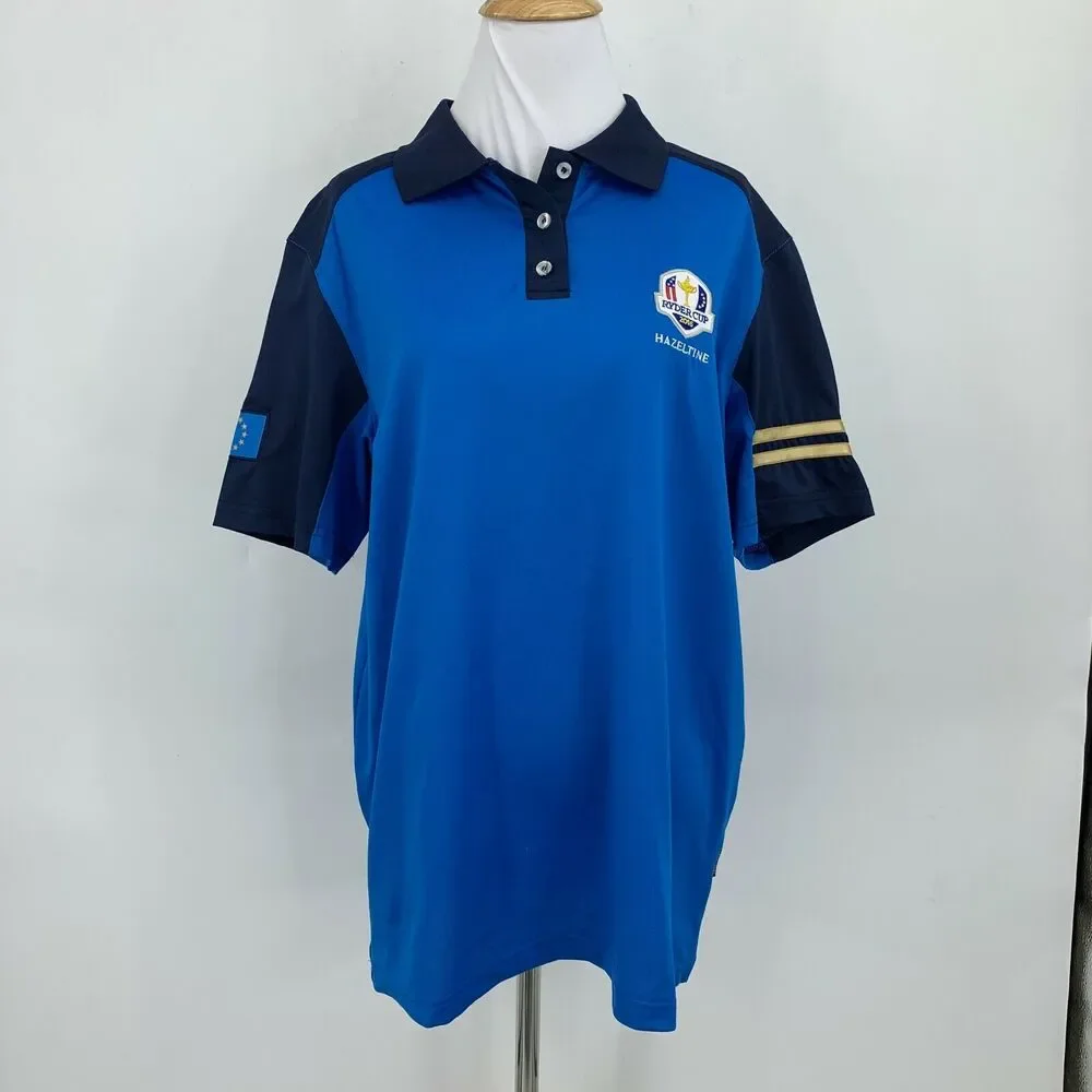 Hazeltine 2016 Golf Tournament Polo Shirt Womens M Medium Short Sleeve Stretch